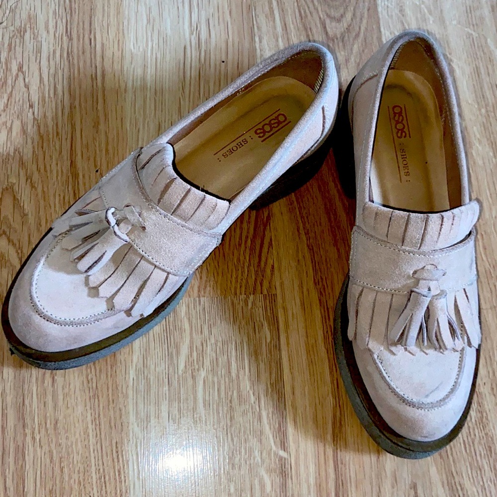 ASOS Pink Platform Loafers